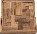 ペントミノ 13ピース 木製パズル 知育 脳トレ シルエットパズル Pentomino WoodenPuzzle MadeinThailand [並行輸入品]