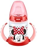 NUK 150ml Disney First Choice Learner Bottle with Non-Spill Silicone Spout (Red)