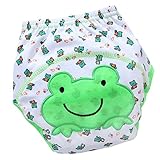 Baoblaze ベビー　布おむつ　おむつ　 おむつカバー　トイレトレーニングパンツ　おむつパンツ　下着　綿製　動物の柄　全５種類　　 - カエル, 18-36ヶ月