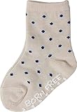 BORN FREE ナチュラルドットソックス ネイビー 2412-0055