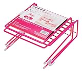 パール金属 カラーストレージ ディッシュ ラック ピンク H-3439