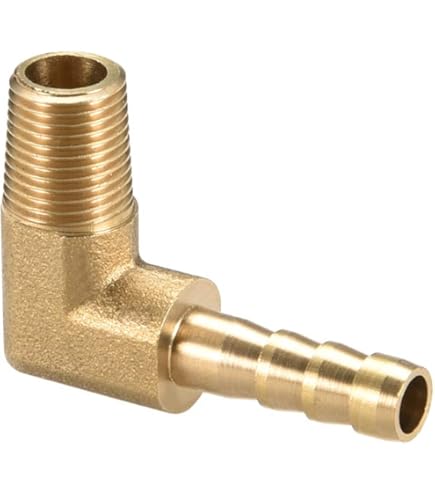 真鍮ホースアクセサリ 12mmオーバーヘッドホースコネクタ 90度L直角 真鍮ホースアクセサリ 12mmオーバーヘッドホースコネクタ 90度L直角