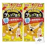 [2個セット] スマックプレッツェル (30g x 2個) 低カロリー 犬用おやつ & オリジナルポケットティッシュ付 (低脂肪 3種の果物味, 30gx2)