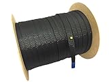 ケーブル被覆用 ポリエステル編組スリーブ (黒） 通常径：約5.5φ ～ 拡大径：約16φ 100M巻