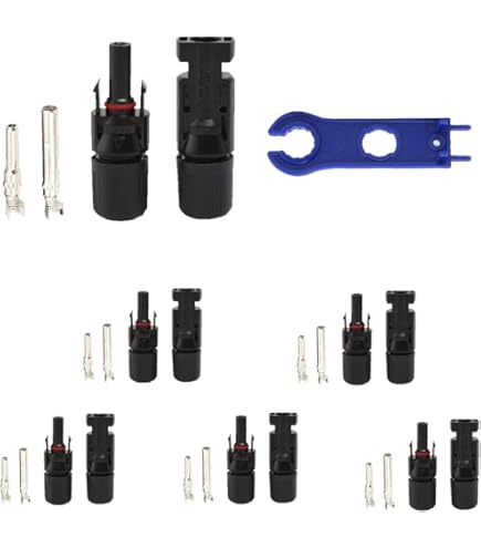 Amazon | MC4 ソーラー 用端子 30A 1000V接続ケーブル用 オス メス