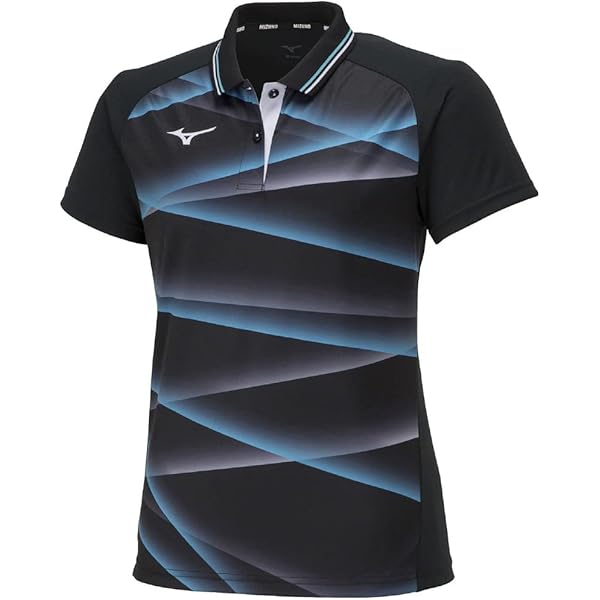 ミズノ(MIZUNO) テニス ドライエアロフロー ゲームシャツ 高通気 ダイナモーションフィット 62JA2201 レディース ブラック×ブルーアトール Lサイズ Amazon.co.jp: [ミズノ] テニスウェア ドライエアロフロー ゲーム