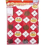 2016年 秋冬 アンパンマン マシュマロフリース アーガイル 総柄 長袖パジャマ Anpanman レッド◇95cm