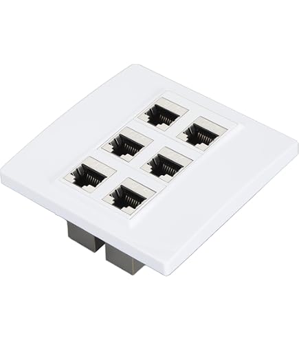Rj45 Crimping Tool 12-Port Ethernet Wall Plate With Cat6 Keystone Jacks ...