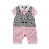 ベビー キッズ 赤ちゃん 子供服 洋装フォーマル 紳士風 男の子 半袖 カバーオール ロンパース 春夏 結婚式 お宮参り 七五三 節句 入園式 入学式 出産祝い ギフトxw023b