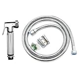Chrome Bidet Shattaf Douche Spray Hygienic Toilet Shower Head Hose Set Muslim