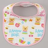 レインボーベア ファニー スタイ 今治タオル 表はガーゼ よだれかけ (ピンク)