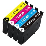 エプソンIC69インク IC4CL69互換インクカートリッジ (BK/C/M/Y) 増量 4色セット ICチップ付き残量表示可能 対応機種：PX-045A PX-046A PX-047A PX-105 PX-405A PX-435A PX-436A PX-437A PX-505F PX-535F
