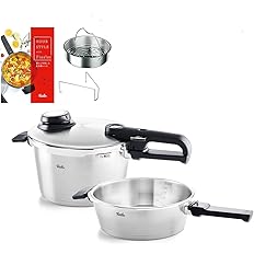 白木/黒塗り フィスラー(Fissler) 圧力鍋 ビタビットプレミアム 6L ...