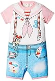 DISNEY・BABY トロンプ風カバーオール ミニー 70㎝ ピンク 31229