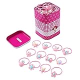 Sasairy 40本　子供用カラフルヘアゴム　超弾性　髪ゴム　漫画　柔らかい　超可愛いヘアリング　赤ちゃん　女の子用ゴムバンド　ヘアアクセサリー　ヘアバンド　幼稚園 小学生 通園 通学 10種類 ア