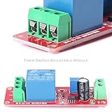 Mallofusa DC12V NE555 遅延リレーモジュール 時間遅延スイッチ 遅延調整可能0～10秒