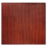 Tadpoles 9 Sq Ft Wood Grain Playmat Set, Dark Wood by Sleeping Partners [並行輸入品]