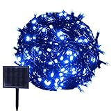 RPGT ソーラーLEDイルミネーションライト 23m 200LED ソーラーライトストリング USB充電 防水 8ライトモード ソーラー充電式　クリスマスガーデン装飾ライトストリング　屋外、クリスマ