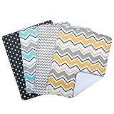 Trend Lab Zigzag Bouquet 4 Piece Burp Cloth Set by Trend Lab