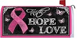 Pink Ribbon Mailbox Makover Cover - Vinyl with Magnetic Strips [並行輸入品]