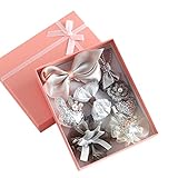 Liebeye 赤ちゃんヘアクリップ　少女　赤ちゃん　かわいい　ちょう結び　花　ヘッドホン　ヘアアクセサリー　10 Pcs 01＃グレー