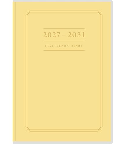 Amazon.co.jp: 博文館 日記 2027年 A5 5年連用ダイアリー ゴールド No