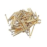 uxcell テストピン　テストプローブ　ねじ　100本　P156-H 4mm　ギザギザ　鋸歯状先端　スプリング