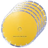 【5枚セット】ダイヤモンドカッター 230mm セグメント 乾式 コンクリート ブロック タイル レンガ 切断用 刃 ダイヤモンド カッター 替刃 替え刃 DC230