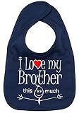 Dirty Fingers ACCESSORY ベビー・ガールズ 0-18 Months ブルー DFBIBbrothermuchN