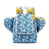 Elbini Triply Baby Backpack Stylish Kids Toddler Cotton Backpack/子供用バックパック [並行輸入品] (Blue)
