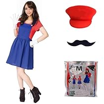 Amazon.co.jp: [COSYAMA] マリオ＆ルイージ コスプレ衣装 3点