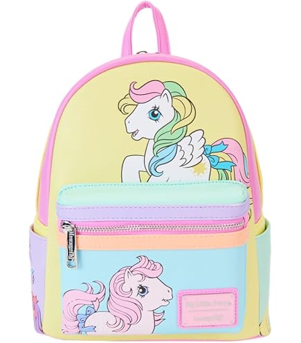 Amazon.co.jp: Loungefly MLP カラーブロック ラウンドファスナー