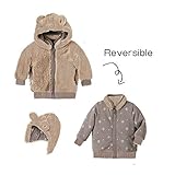 泥Kingdom Toddler Boys ' reviserbleコーラルフリース冬コート カラー: グレー