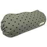 Jolie・Joie 抱っこ紐(だっこひも）収納カバー【裏生地ボーダー】 リバーシブル(ボーダー×オリーブグレースター) 日本製 シッカリ生地