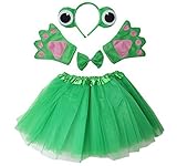Kirei Sui Kids Frog Costume Tutu Set Green [並行輸入品]