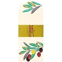 Amazon | ミドリ 一筆箋 秋レター 箔 オリーブ柄 89592006 | ノート