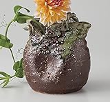 花瓶 南蛮破れ手付花入 [品 : 花入 x 1/12.5 x 13 x 18.5cm 箱 : 16 x 16 x 21cm 1000g] [陶器 信楽焼 ボール箱] | ギフト プレゼント 贈り物 贈