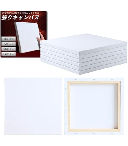 Amazon.co.jp: 【JPart&craft】3D麻キャンバス S40号 (100x100cm) 厚み