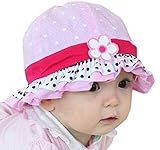 ベビーゴー　子供ハット　日よけ　韓国風　ベビーガールズ　バケットハット　トード柄　お出かけ　UVカート　紫外線対策　ピンク