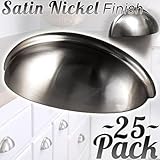 キャビネット用金具 ビン カップ 丸型ノブ 取っ手 25 Pack AlpineHardware-46