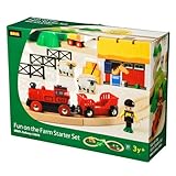 BRIO(ブリオ) バッテリーパワー機関車ファームレールセット 木製 電車 汽車 33043 Fun on the Farm Starter Set 並行輸入品