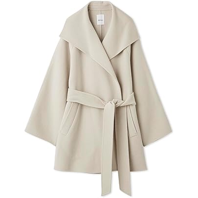 Amazon.co.jp: [ミラオーウェン] ワイドシルエットダブルブレスト