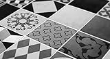 Tiles Stickers Decals (Pack of 48 tile stickers) - タイルステッカーデカール（48個のタイルステッカーのパック） (Geometric Graphit