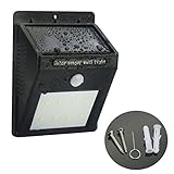 ALED LIGHT LEDソーラーライト LEDセンサーライト 防水 IP65 　8LEDソーラー充電式LEDライト 省エネ 夜間自動点灯 人感センサー アウトドアライト 門扉用ライト 屋外照明 軒