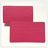 Geju インナーカードケース 長財布用カードケース 8枚+α収納可能 収納 ギフト 薄型 無地 (ピンク)…