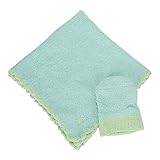 Kashwere カシウェア Baby Blanket - Solid w/ Trim - w/Cap ベビーブランケット ふちどり＆キャップ アクア BB-67-51-30 [並行輸入品]