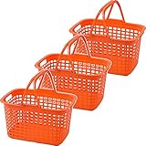 アイリスオーヤマ 職人の車載ラック 専用 キャリーバスケット 3個セット CBT-M オレンジ／ブラック