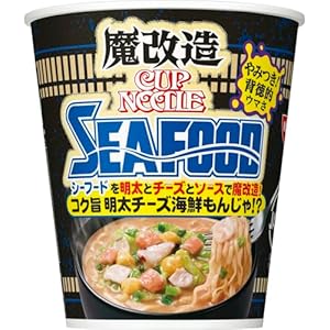 日清食品 カップヌードル 魔改造シーフードヌードル 明太チーズ海鮮もんじゃ味 77g×20個