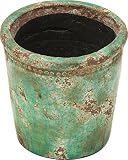 陶器植木鉢 フォレストポット 薫風(くんぷう) 小サイズ 4.5号 外径14cm×高さ14cm 154004S-S02