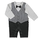 ベビー 子供服 フォーマル 男の子 カバーオール ロンパース タキシード風 グレー 60cm 20661409GY60